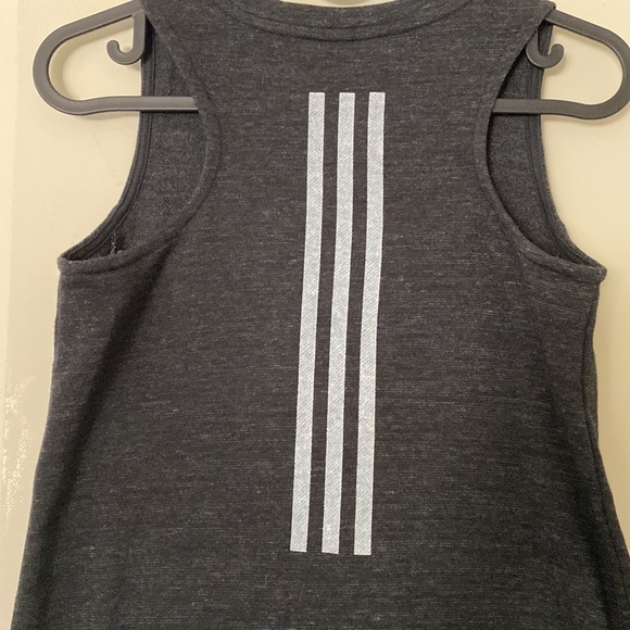 Adidas YL Girls Athletic Black/Grey Tunic with Pockets - Picture 3 of 9